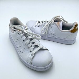 Adidas CloudFoam Comfort Full Lace Up Tennis Shoes‎ Sneakers White Size 7.5